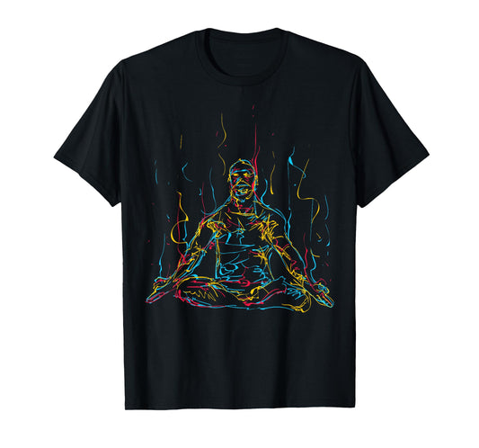 Colorful Abstract Art Meditation Buddha Buddhism T-Shirt