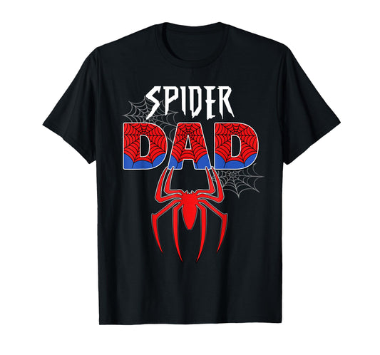 Mens Spider Dad Design Father's Day Matching Family Birthday T-Shirt