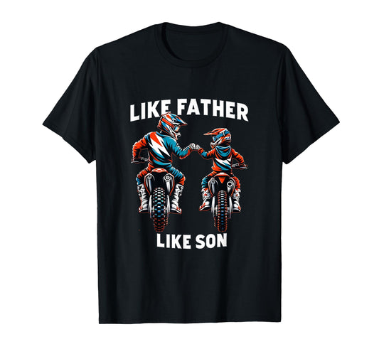 Dirt Bike Family Father Son Motocross Off-Road MX Dad Boys T-Shirt