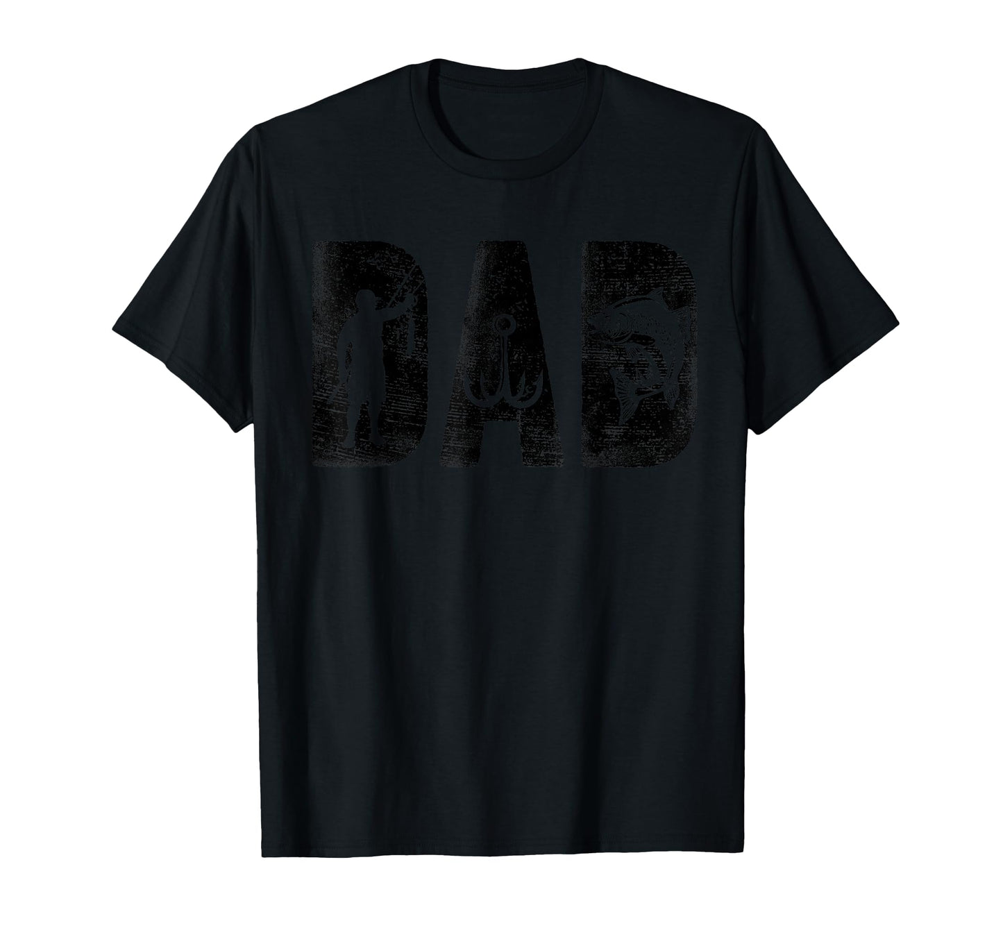 Fishing Dad Birthday Classic Bold Font Fish Daddy T-Shirt