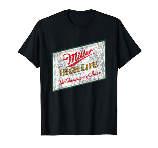 Miller High Life Champagne Of Beer Vintage Label T-Shirt