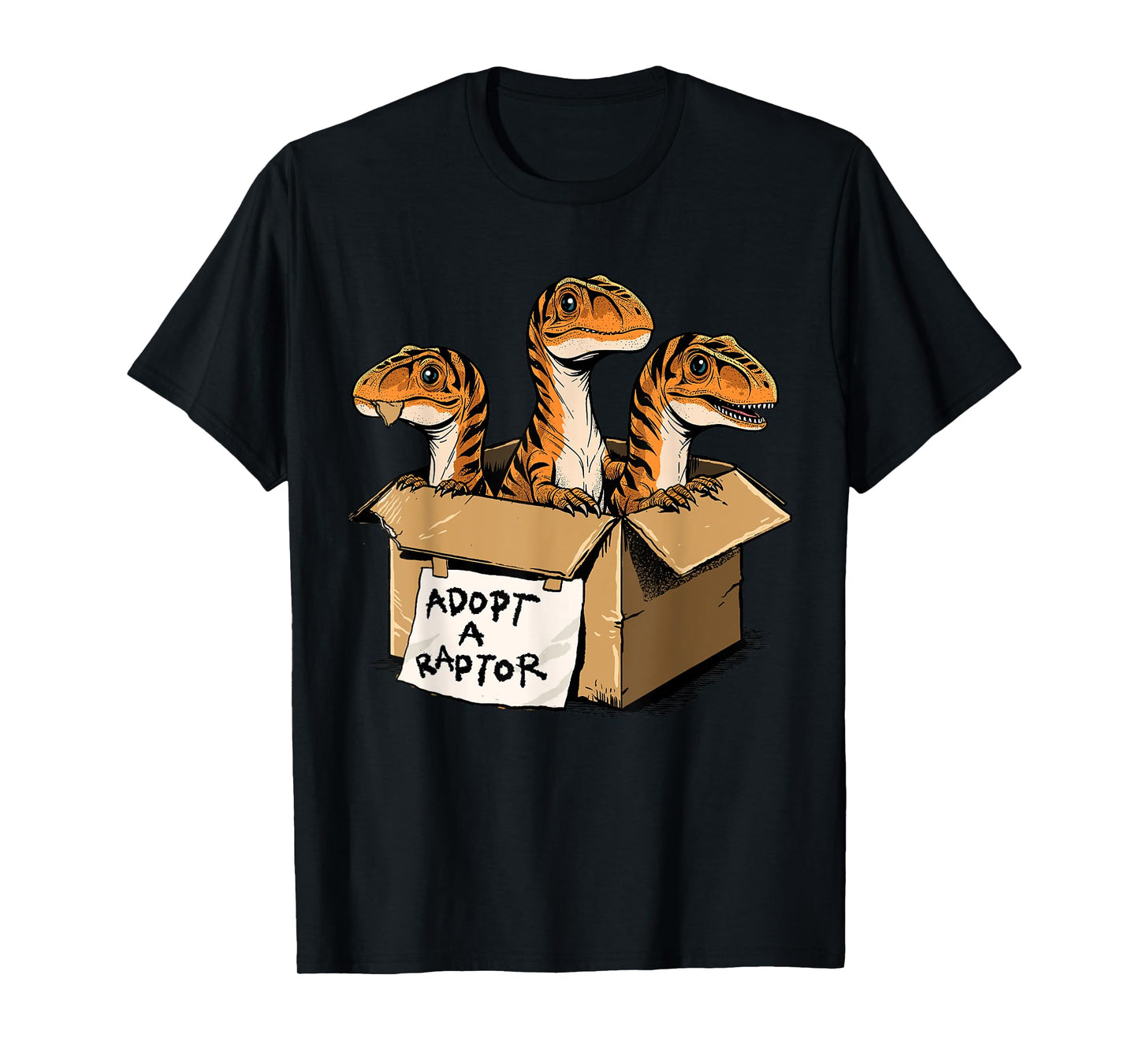 Raptor Shirt Adopt A Raptor Box Funny Dinosaur Adoption T-Shirt