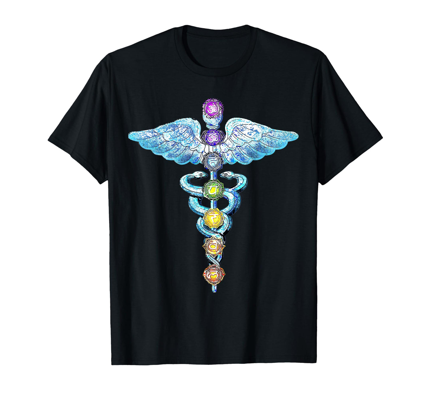 Kundalini Snake Chakras Healing Energy Rising, Meditation T-Shirt