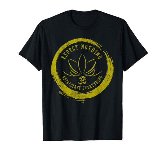 Buddhism Saying Lotus Flower Om Symbol Yoga Gift T-Shirt