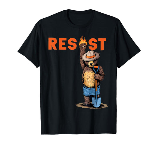 Vintage The Resist Bear Meme For Women & Men T-Shirt