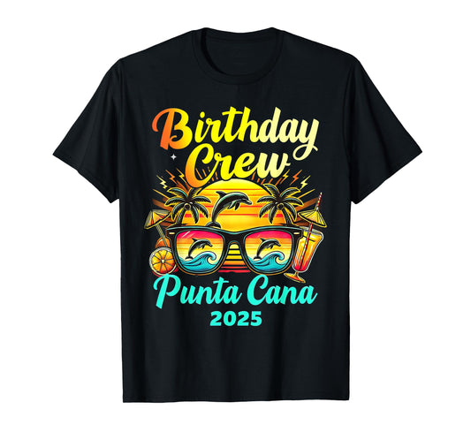 Punta Cana Birthday Trip 2025 Matching Group Vacation T-Shirt