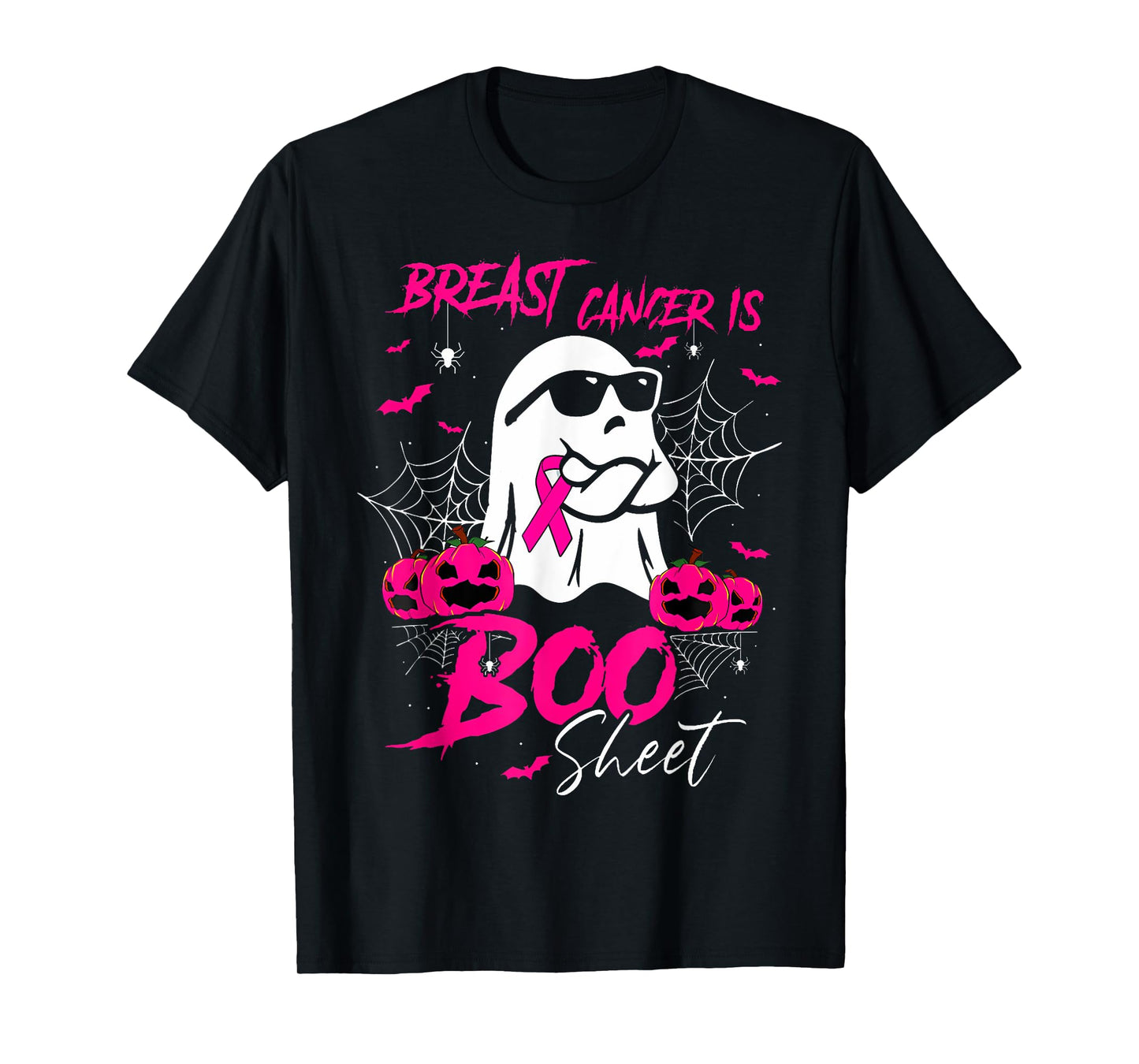 Breast Cancer Is Boo Sheet Breast Cancer Warrior Halloween T-Shirt