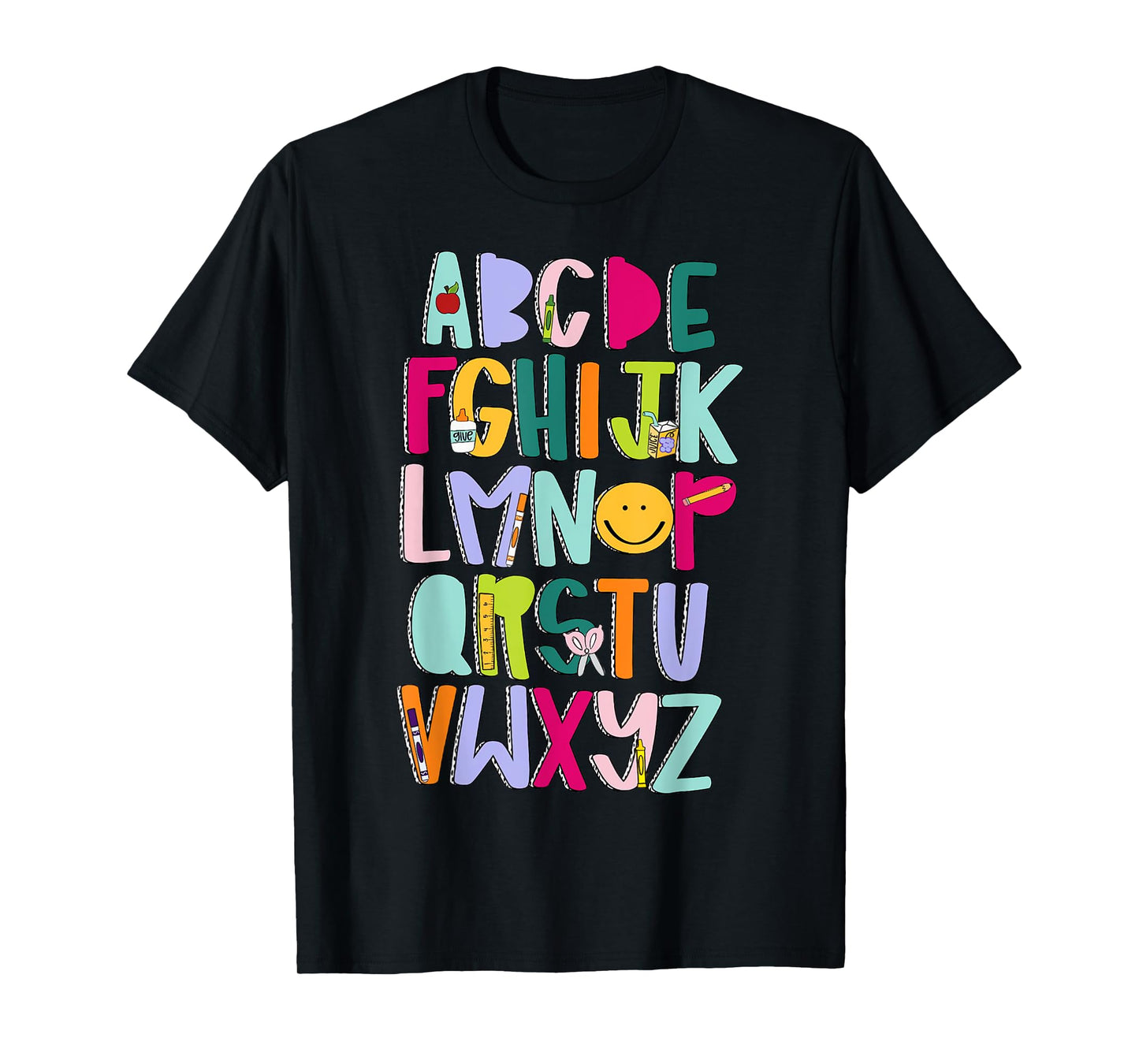 Alphabet Learning Letters ABCs First Day Of School Boy Girl T-Shirt