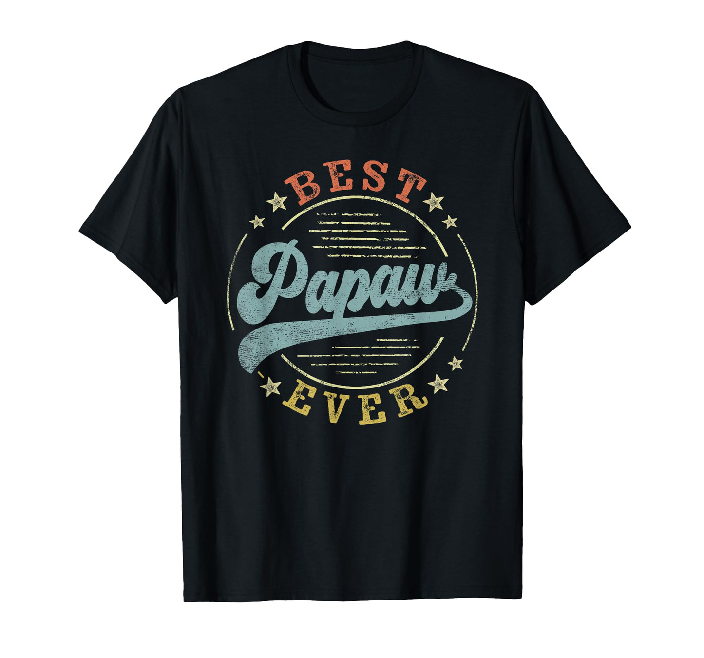 Best Papaw Ever Father's Day Papaw Gifts Vintage Emblem T-Shirt