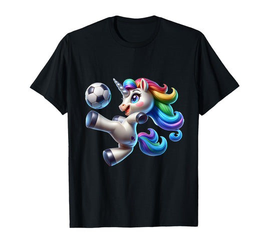 Cute Soccer Player Unicorn T-Shirt
