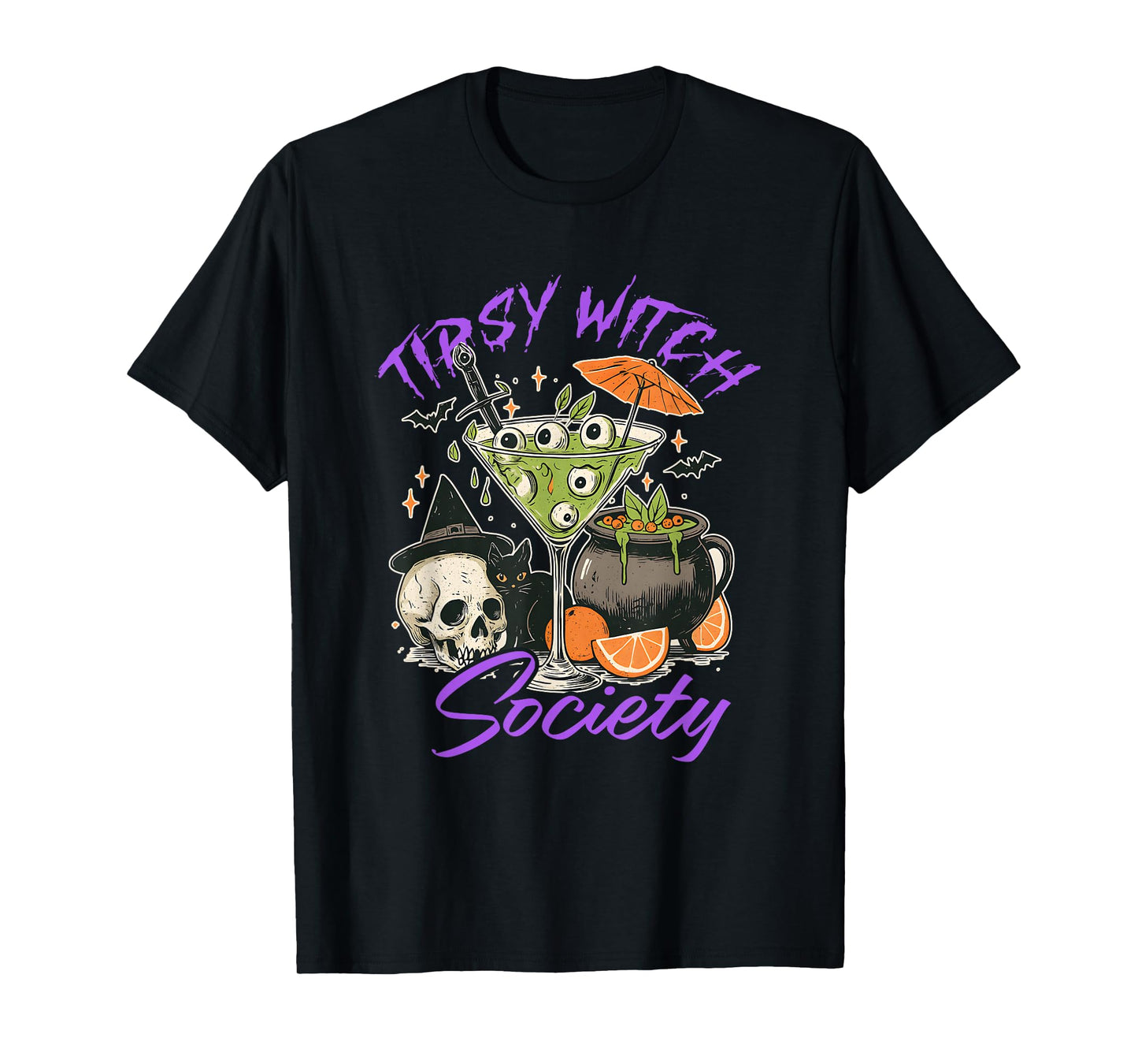 Tipsy Witch Society, Halloween Vibe T-Shirt