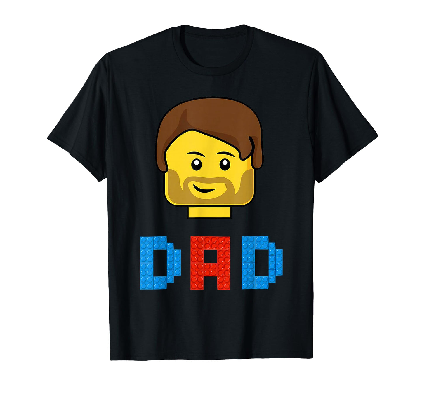 Unique Family Dad Master Builder Building Bricks Blocks T-Shirt