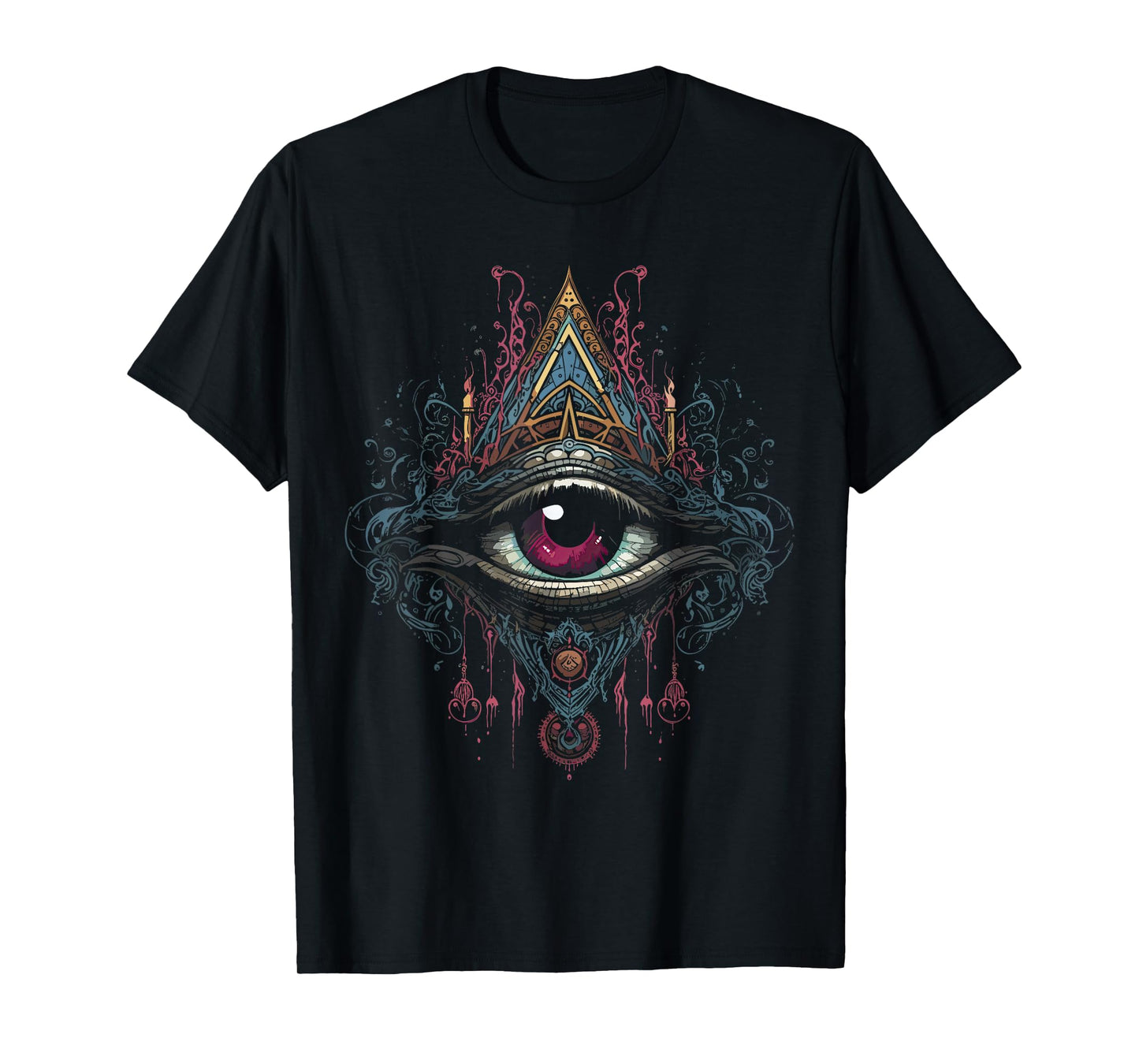 Mystic Goth Art - Dark Magic and Esoteric Apparel Third Eyeball Goth Eye Spiritual Enlightenment Witchcraft T-Shirt