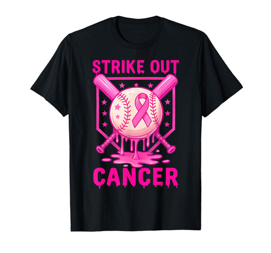 Strike Out Breast Cancer Awareness Baseball Fight Men Women T-Shirt