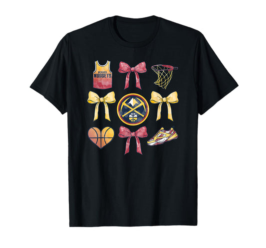NBA Denver Nuggets Bow Grid T-Shirt