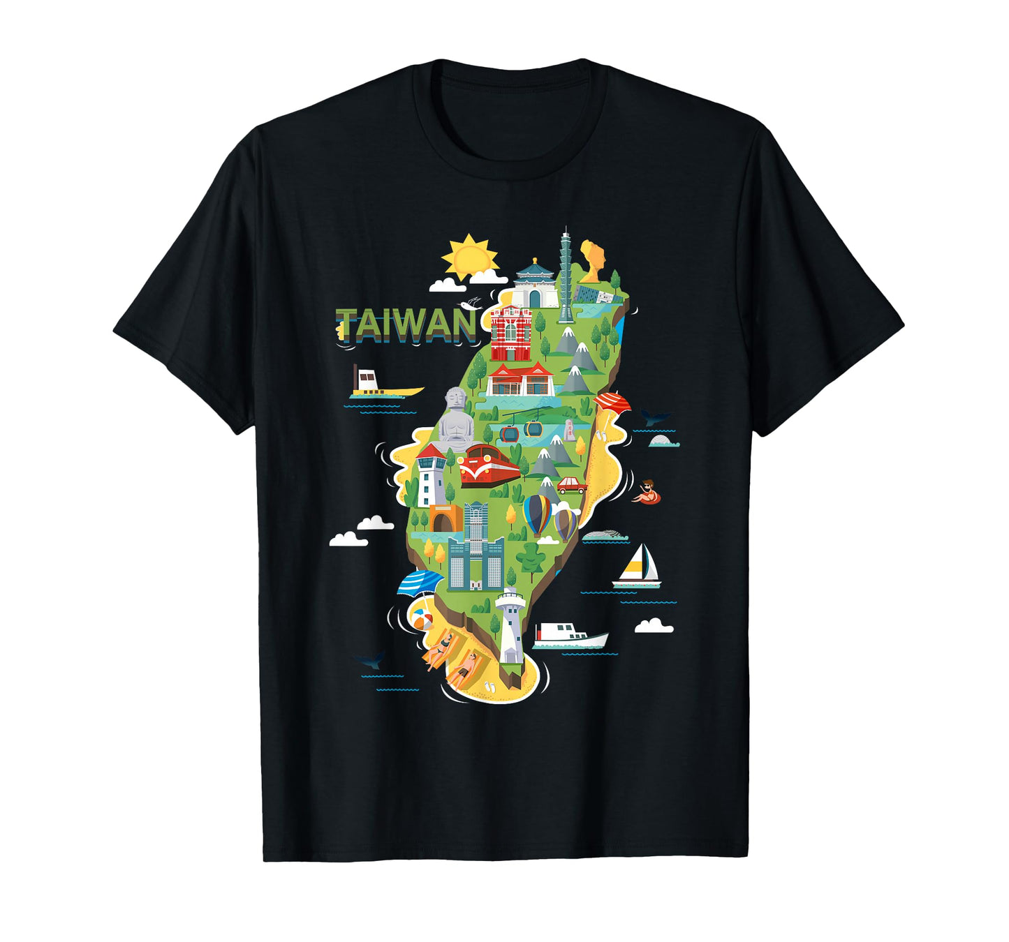 Travel Around Asia Taiwan Taipei Family Vacation Souvenir T-Shirt
