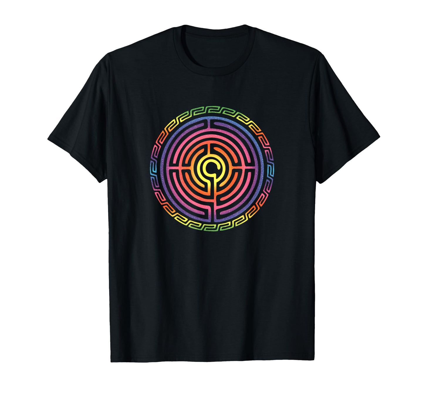 Labyrinth protection symbol magic mystic occultism Indians T-Shirt