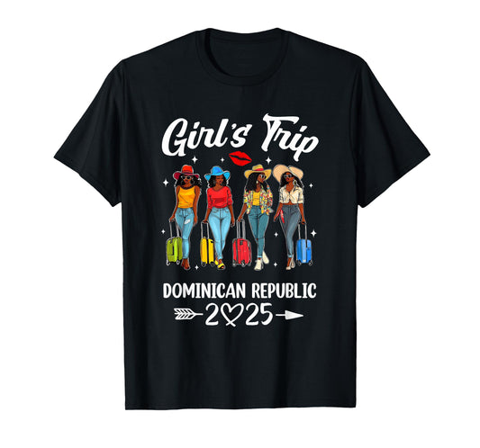 Dominican Republic Girls Trip 2025 Birthday Squad Women T-Shirt