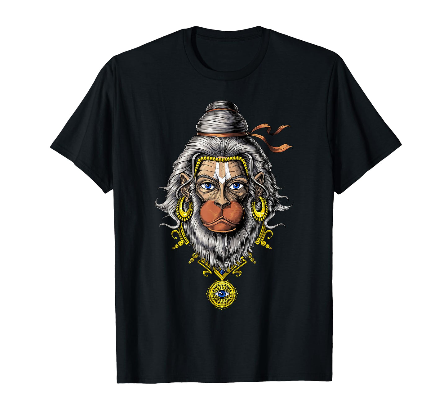 Hanuman Hindu God Hinduism Monkey Zen Yoga Spiritual T-Shirt