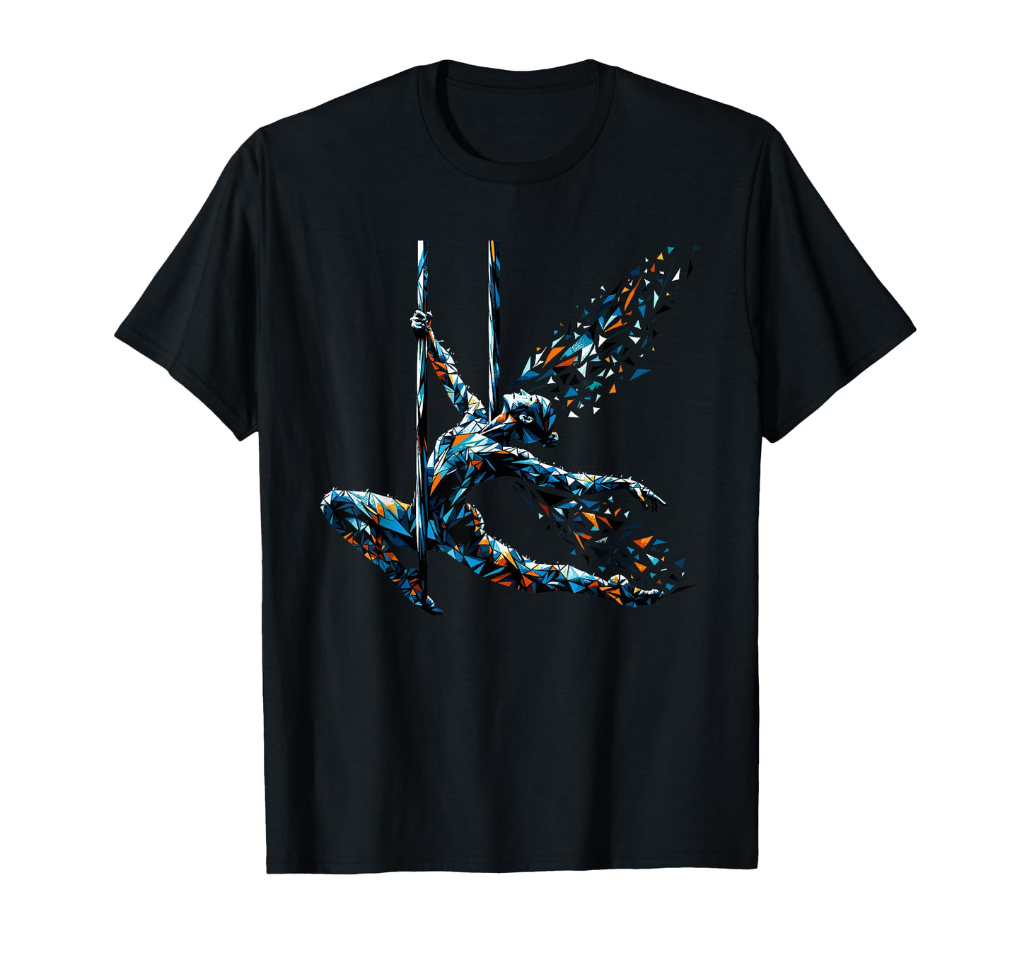 Polygon Art Aerial Silk Yoga Aerialist Acrobatics T-Shirt