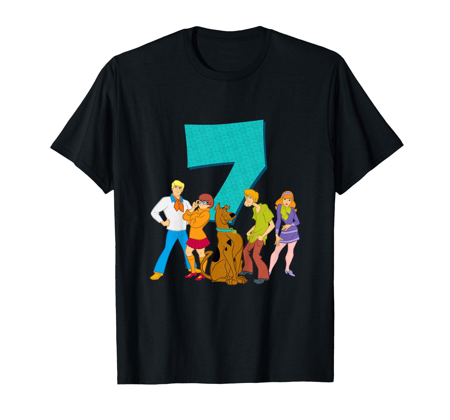 Kids Scooby-Doo 7th Birthday This Meddling Kid is 7 T-Shirt
