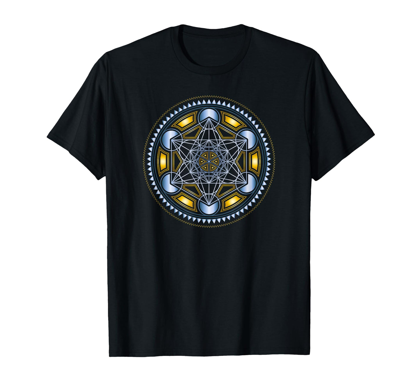 Metatronscube, Sacred Geometry, Yoga, Spiritual Symbol, 4D T-Shirt