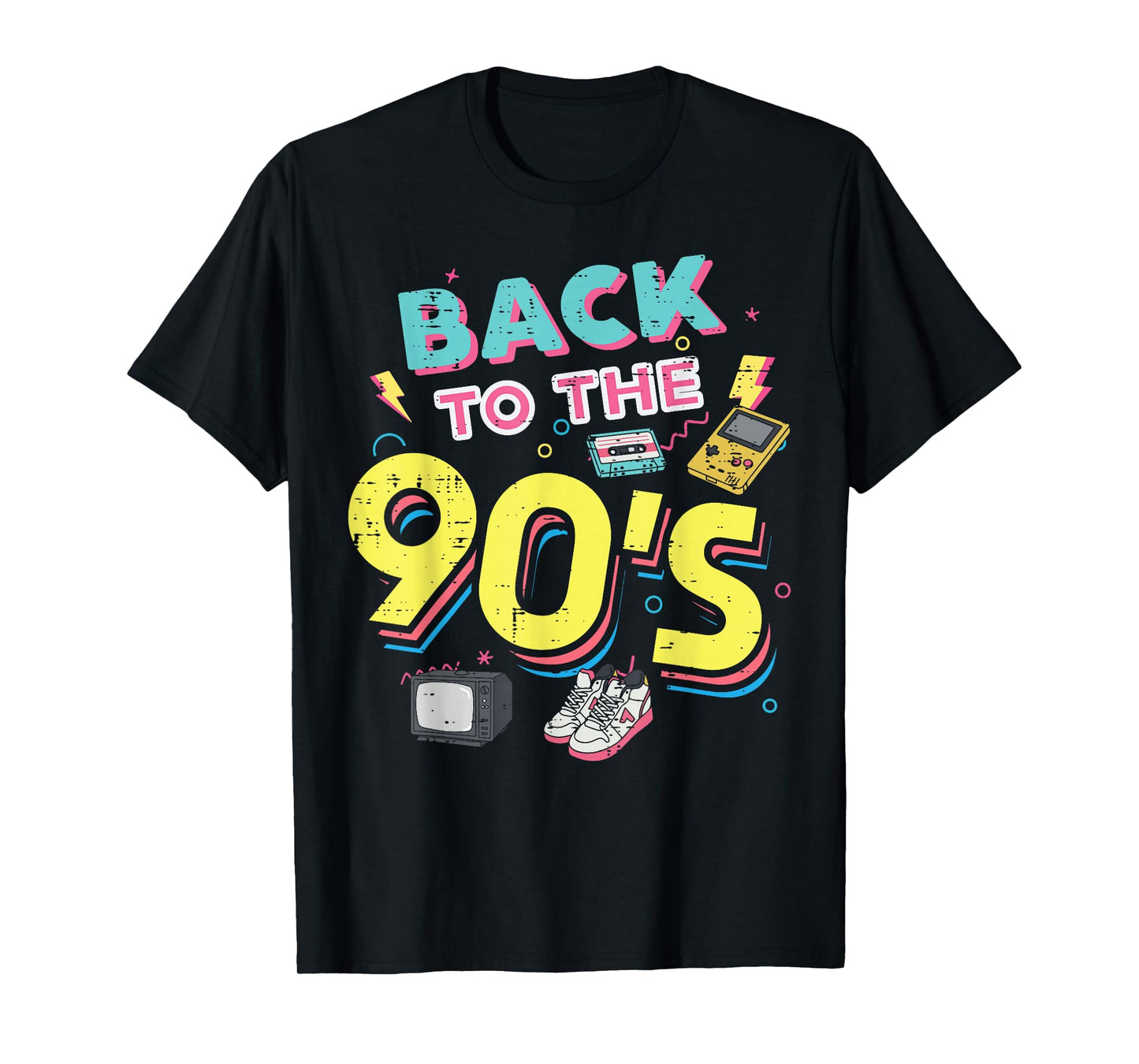 Back to The 90s Cassette Tape Retro Old School Women Men Kid T-Shirt