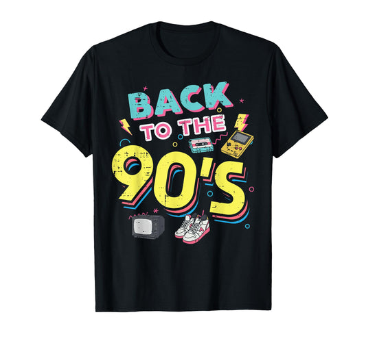 Back to The 90s Cassette Tape Retro Old School Women Men Kid T-Shirt