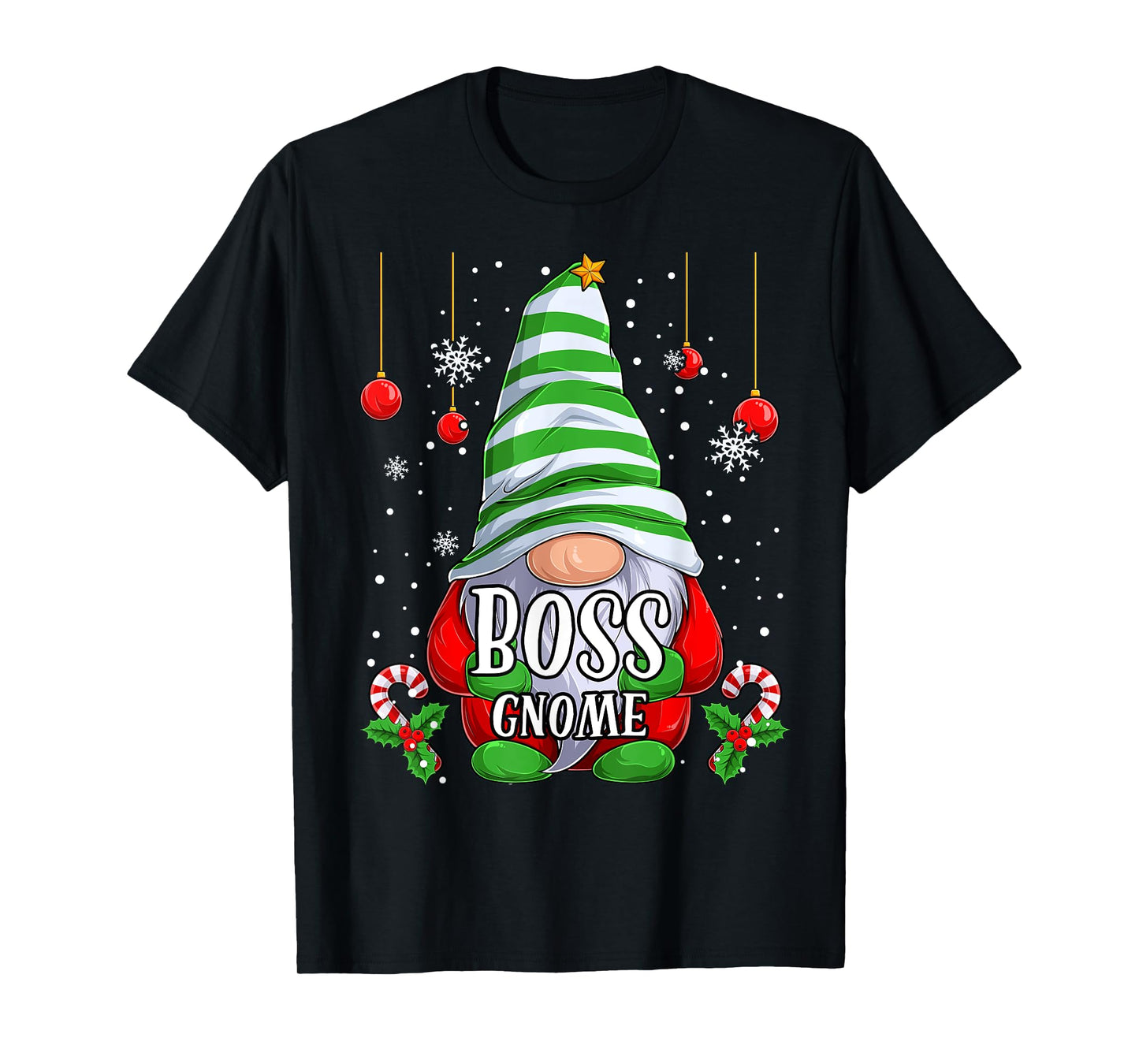 Boss Gnome christmas pajamas matching family group T-Shirt