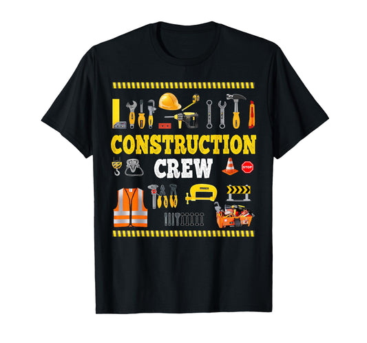 Construction Crew Building Home Repair Hand Tools B-day Boy T-Shirt