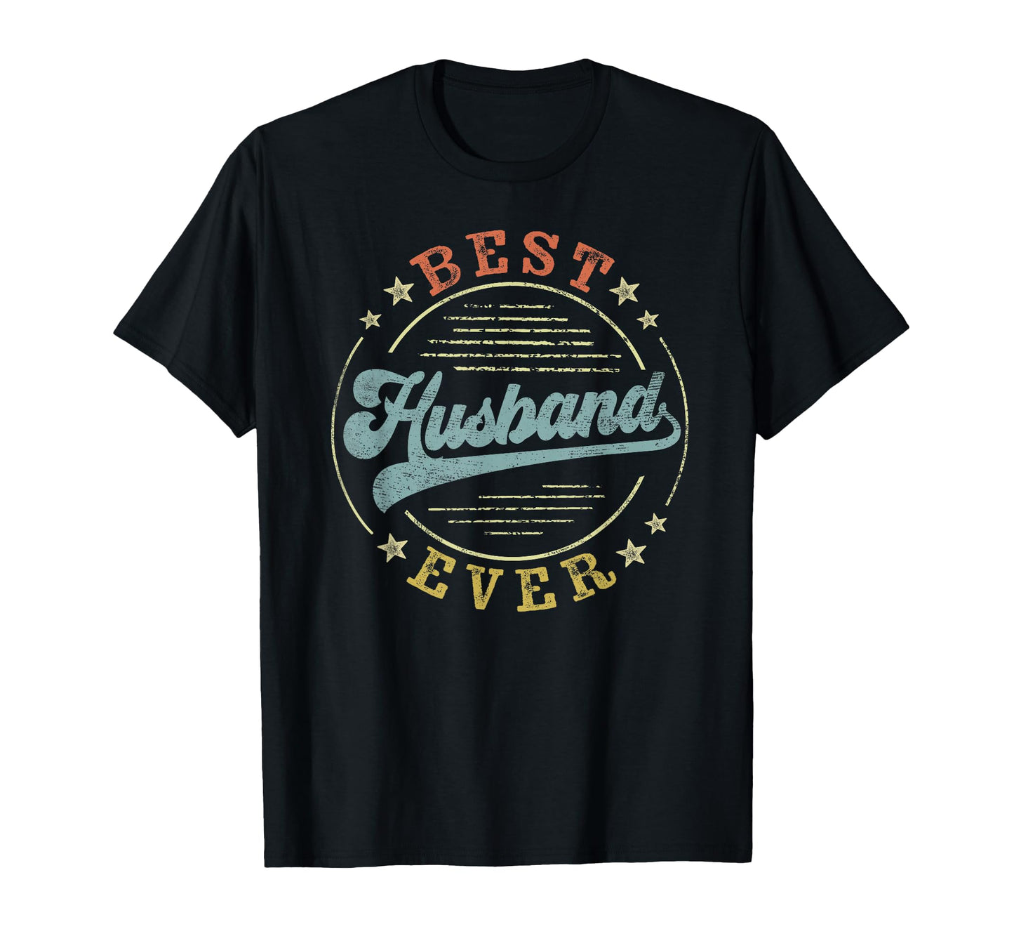 Best Husband Ever Father's Day Husband Gifts Vintage Emblem T-Shirt