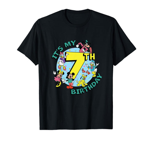 Disney Mickey and Friends It’s My Seventh 7th Birthday T-Shirt