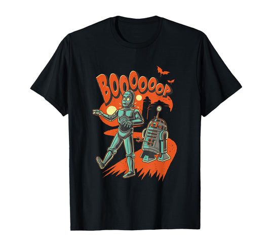 Star Wars Halloween BOOOOOP Monster Droids Vintage T-Shirt