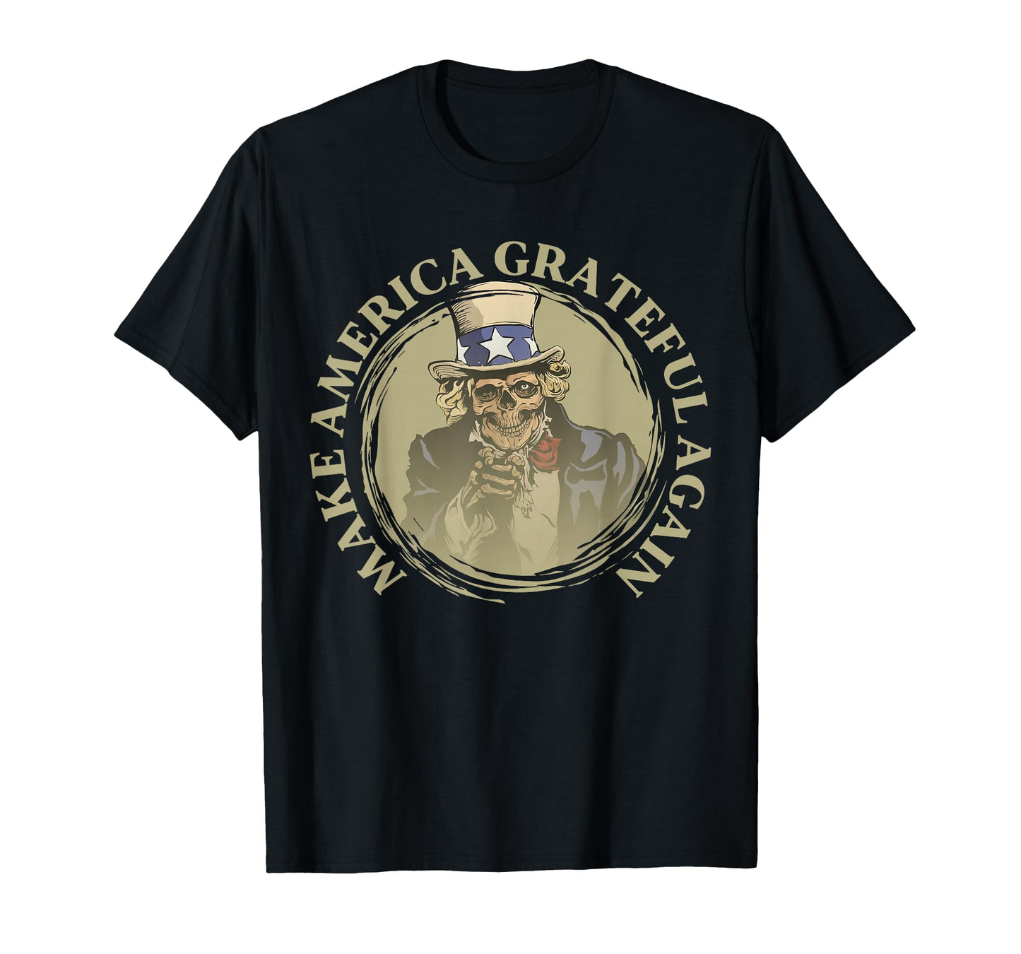 Vintage Design Uncle Sam Retro Make America Grateful Again T-Shirt