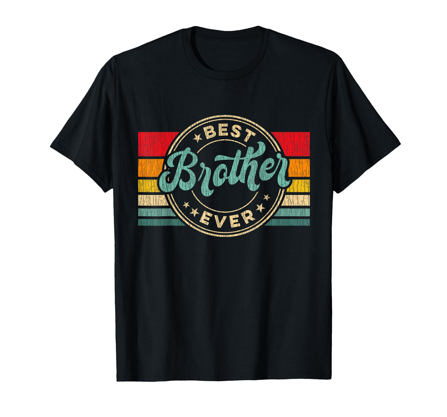 Best Brother Ever Vintage Retro Brother Gift Idea T-Shirt