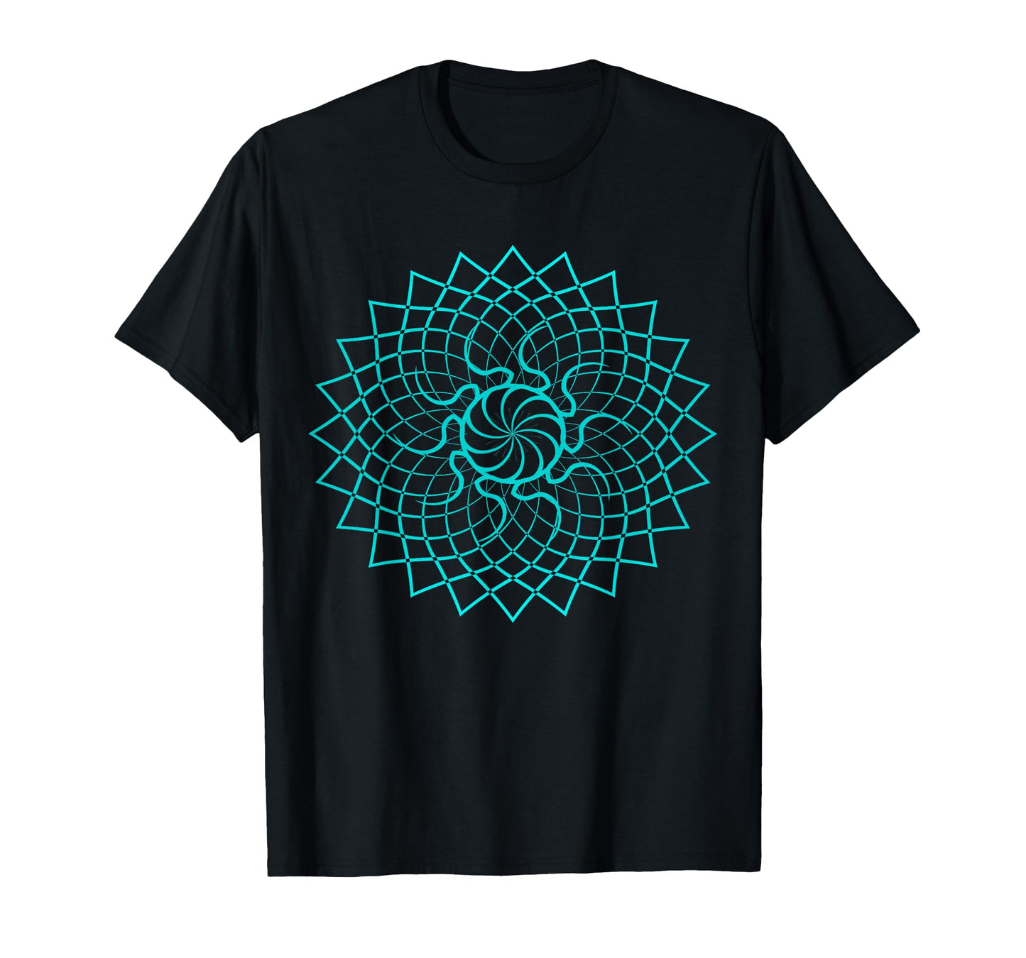 Mandala Geometry Sacred Fractal Art Yoga Mantra Good Vibe T-Shirt
