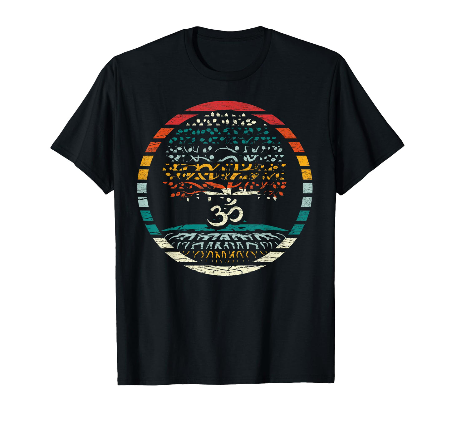 Tree of Life Shirt with Om Symbol Yoga Om Tee T-Shirt