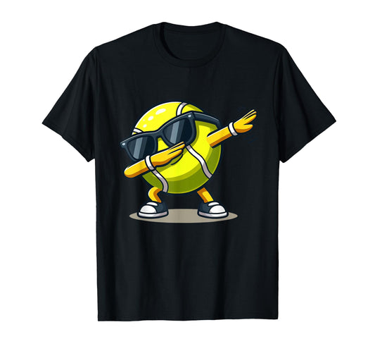 Dabbing Tennis Ball Shirt Funny Boys Men Women Sports Player T-Shirt