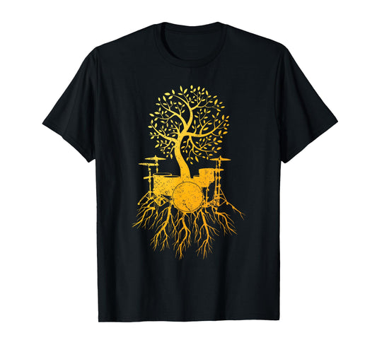 Cool Drum Set Art For Men Women Drummer Music Drumming Lover T-Shirt