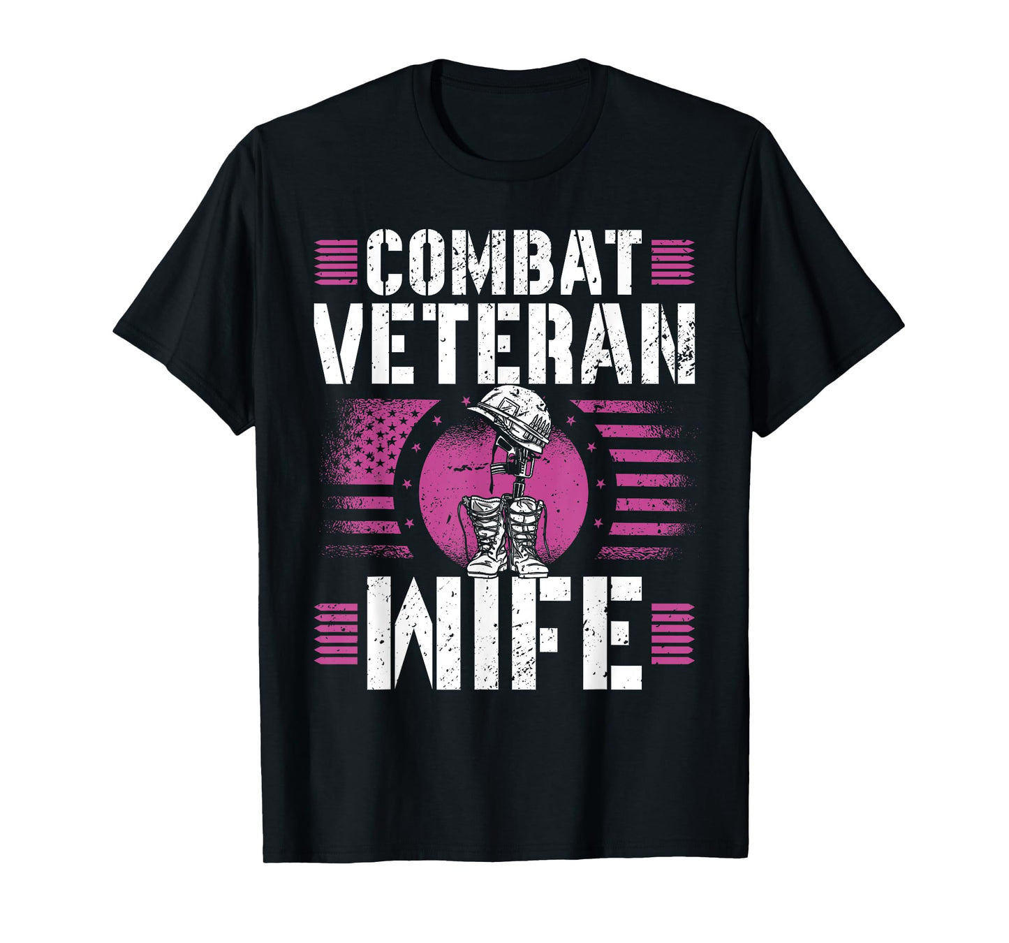 Combat Veteran Wife Veteran's Day Veterans Combat Veteran T-Shirt