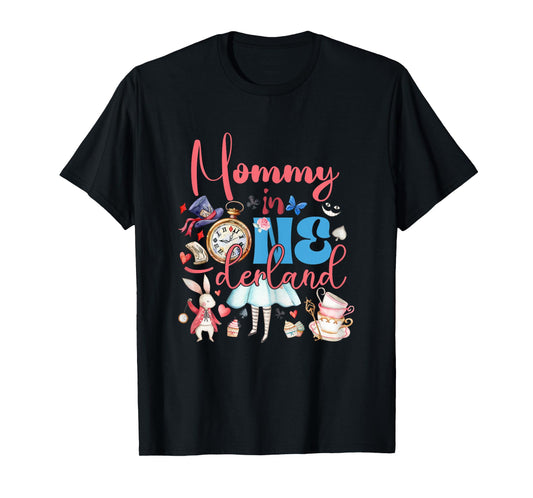 Alice Mommy in ONEderland Birthday Family T-Shirt