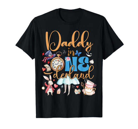 Alice Daddy in ONEderland Birthday Family T-Shirt