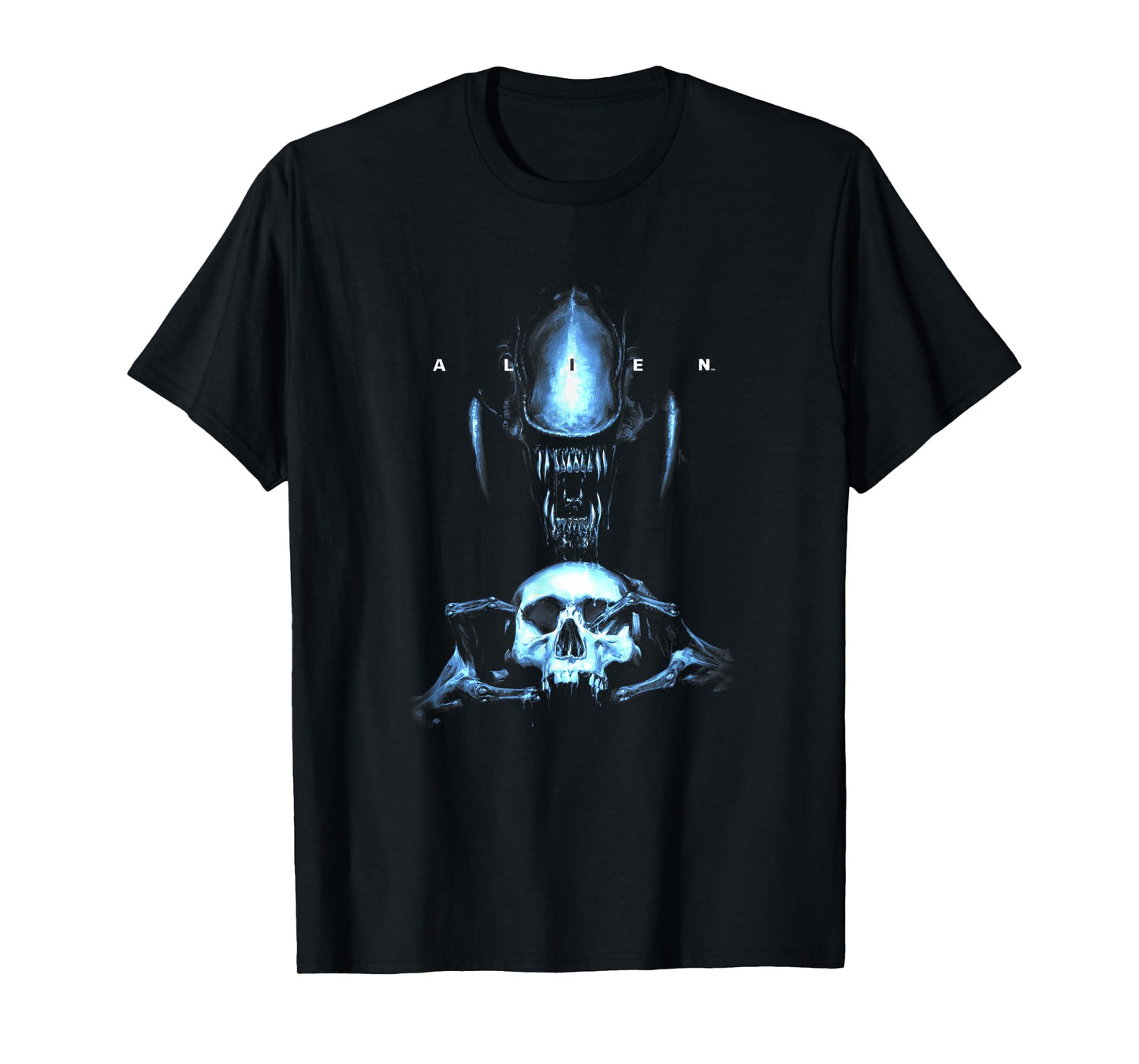 Alien Distressed Xenomorph Skull T-Shirt