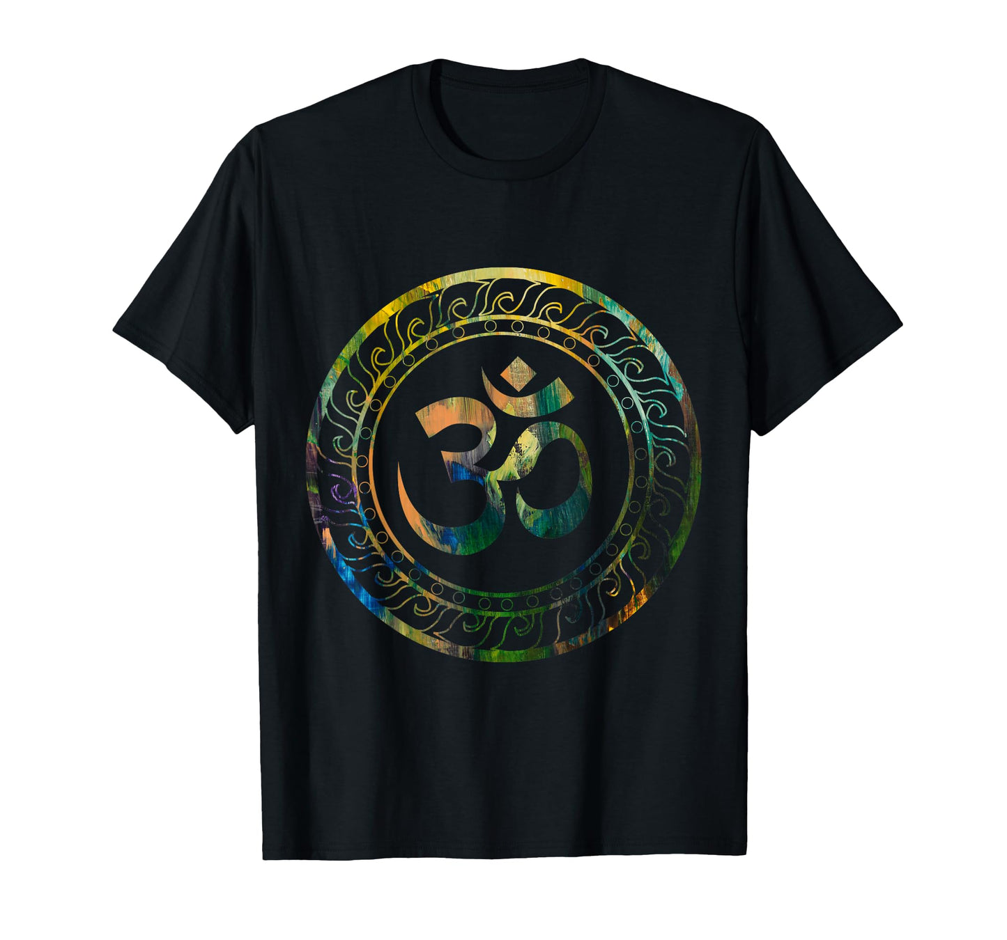 Zen Gift Ideas Om Ohm Aum Buddhism Symbol Yoga Sanskrit Unisex-Adults Black Short Sleeve Classic Fit T-Shirt