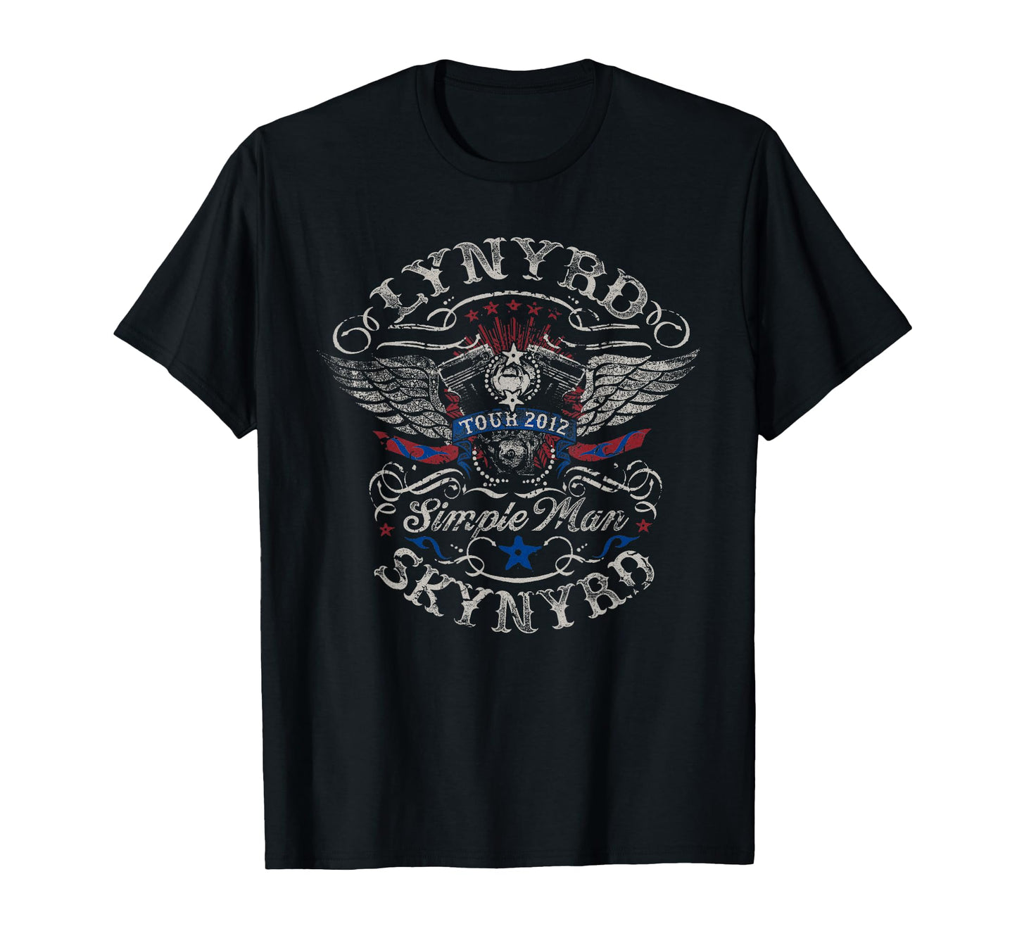 Lynyrd Skynyrd Simple Man Tour 2012 Retro Gifts Artwork T-Shirt