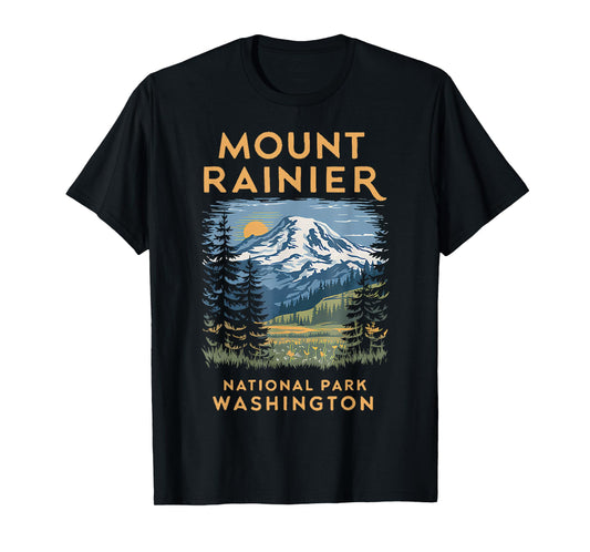 Stunning Mount Rainier National Park Scenic Washington T-Shirt