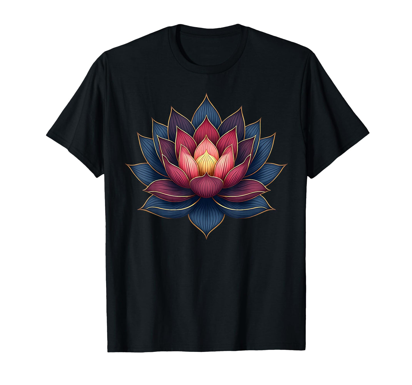 Lotus Flower Yoga Inspired for Mindful Women T-Shirt
