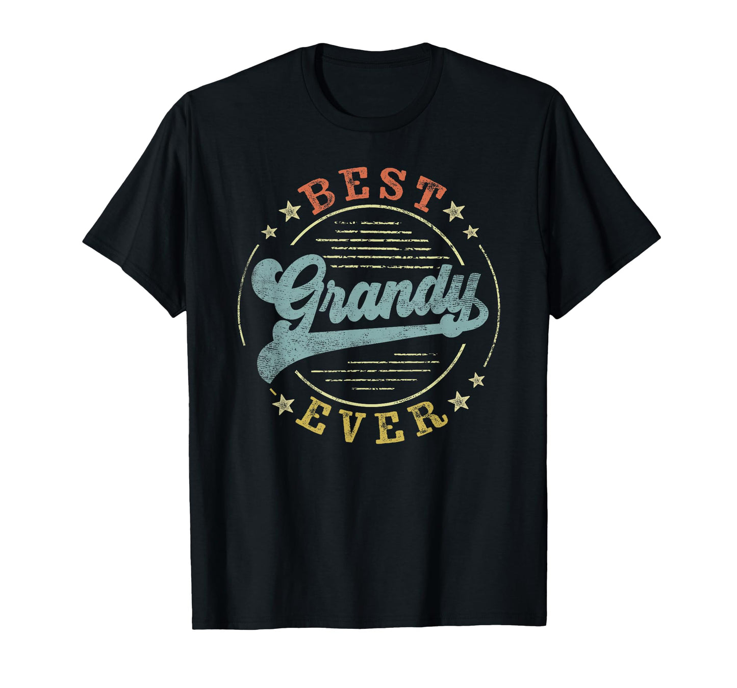Best Grandy Ever Father's Day Grandy Gifts Vintage Emblem T-Shirt