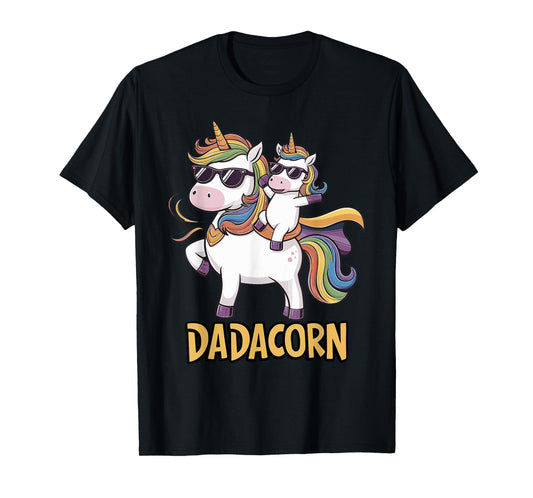 Dadacorn Unicorn Dad and Kid - Best Father's Day Funny T-Shirt