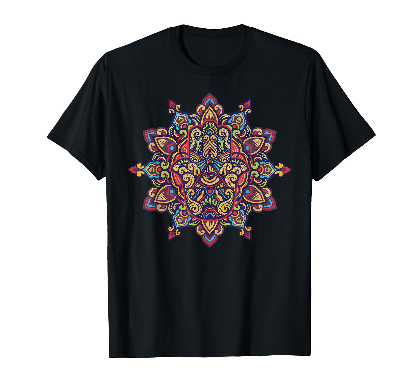 Spiritual Mystic Eye Third Eye All Seeing Eye Hamsa Hand T-Shirt
